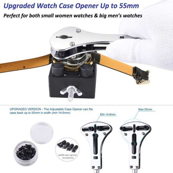 Watch Repair Tool Kit, Professional Portable Watch Tools Back Opener Sets - Picture 3 of 6